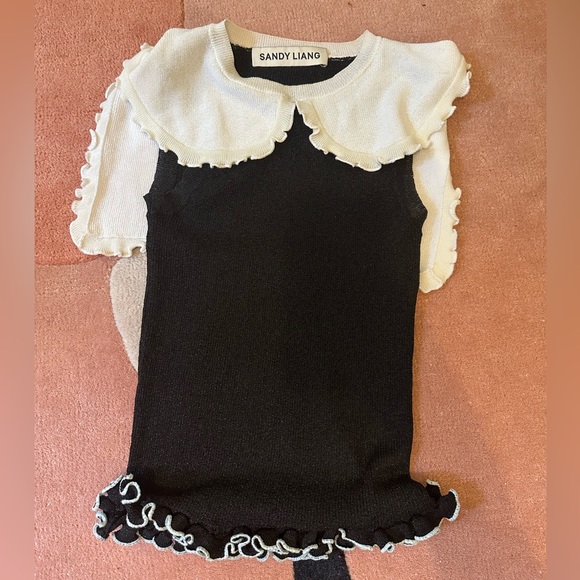 Sandy Liang Sailor Blouse - Picture 2 of 5